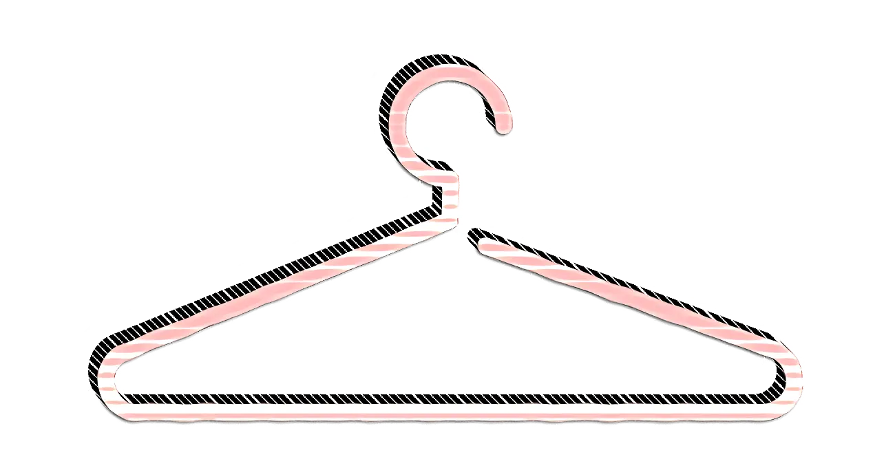 Pink Clothes Hanger for Wardrobe Organization