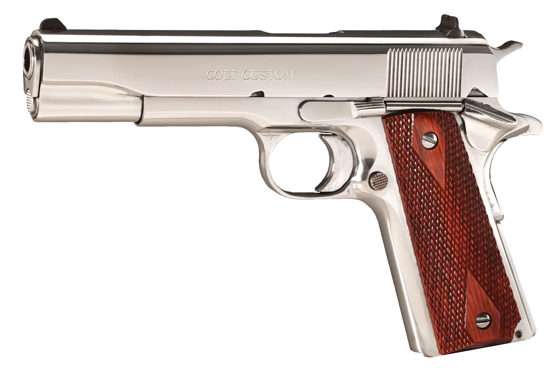 Silver Metallic Handgun Representation