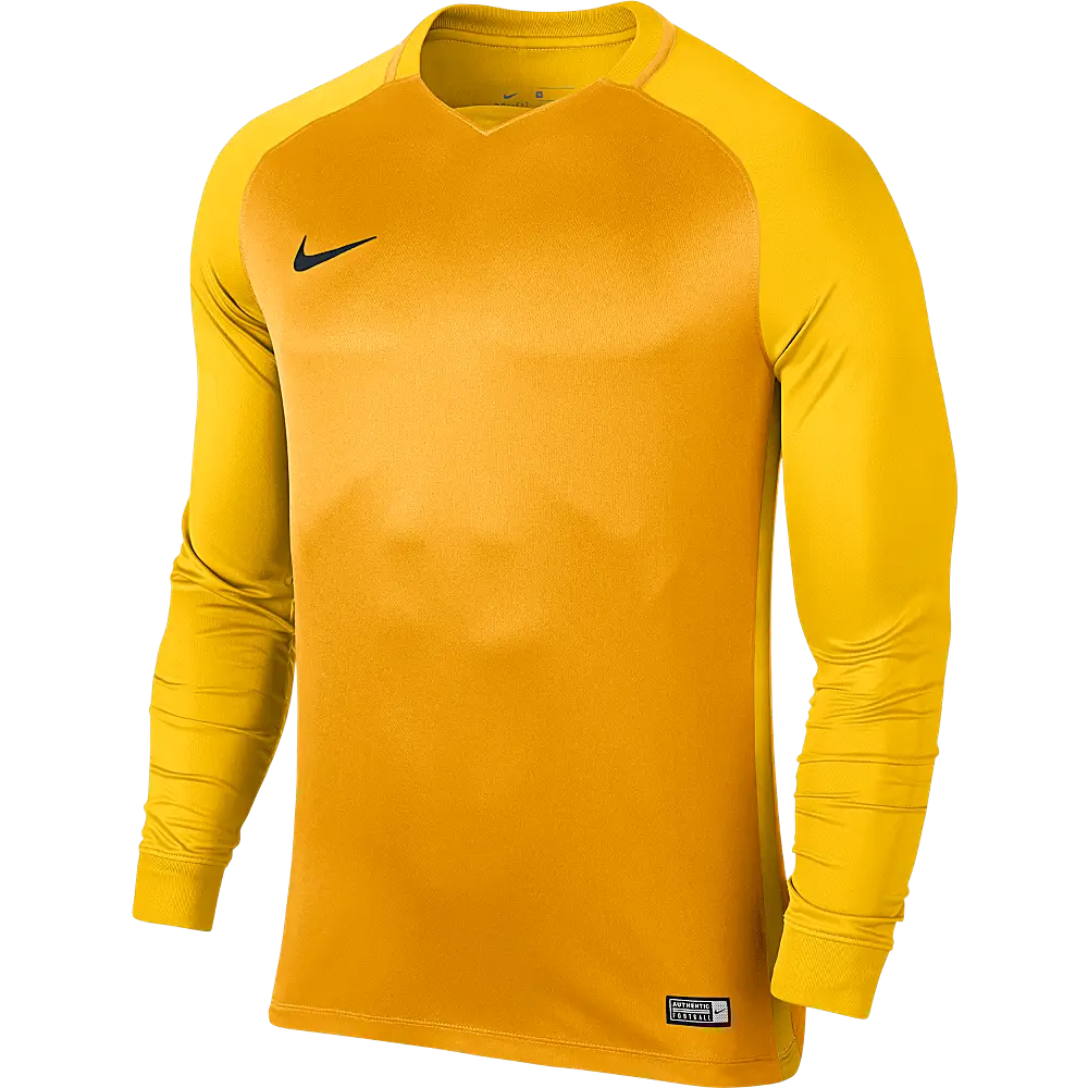 Yellow Long-Sleeve Sports Jersey