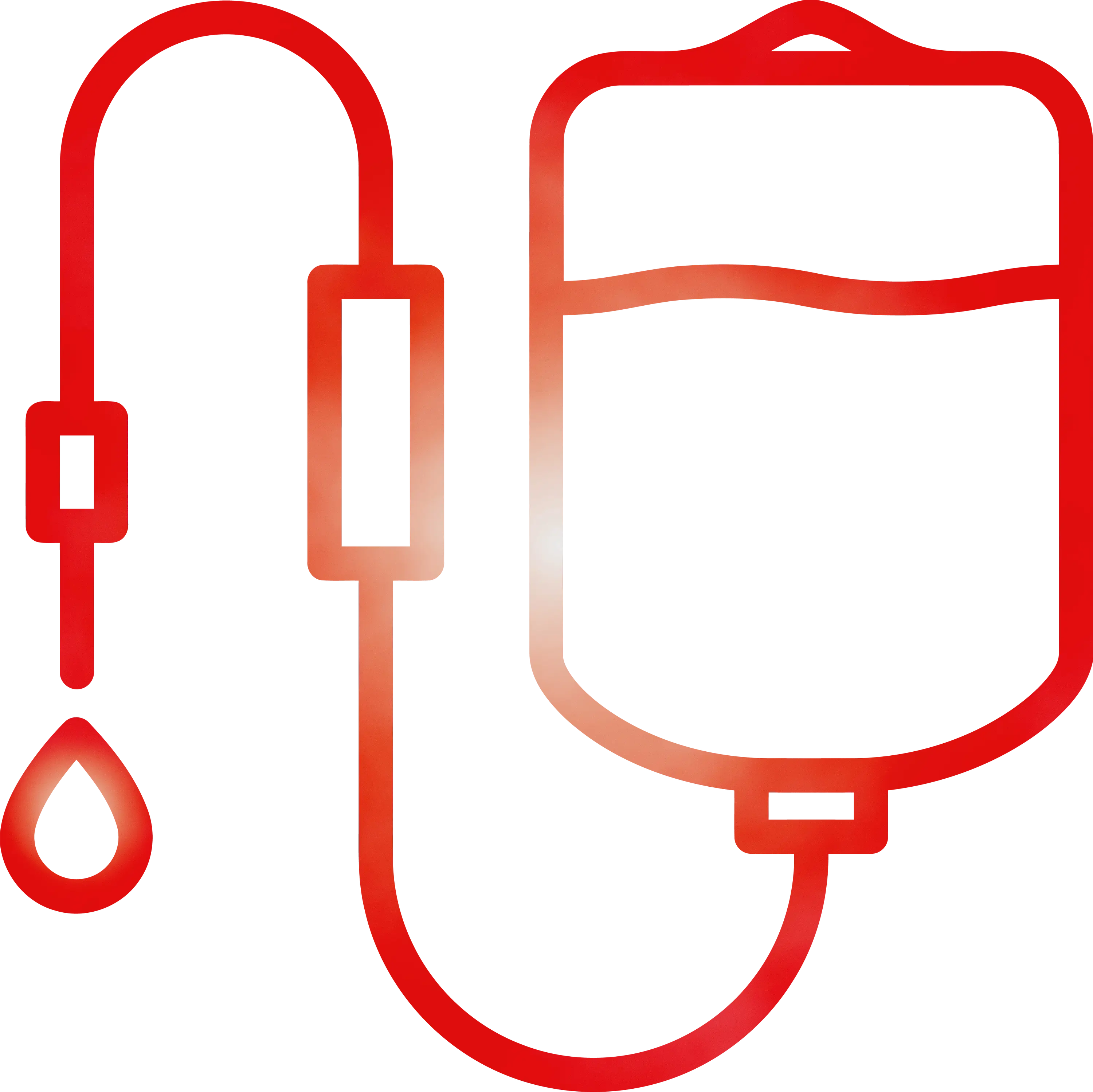 Blood Transfusion Bag Icon