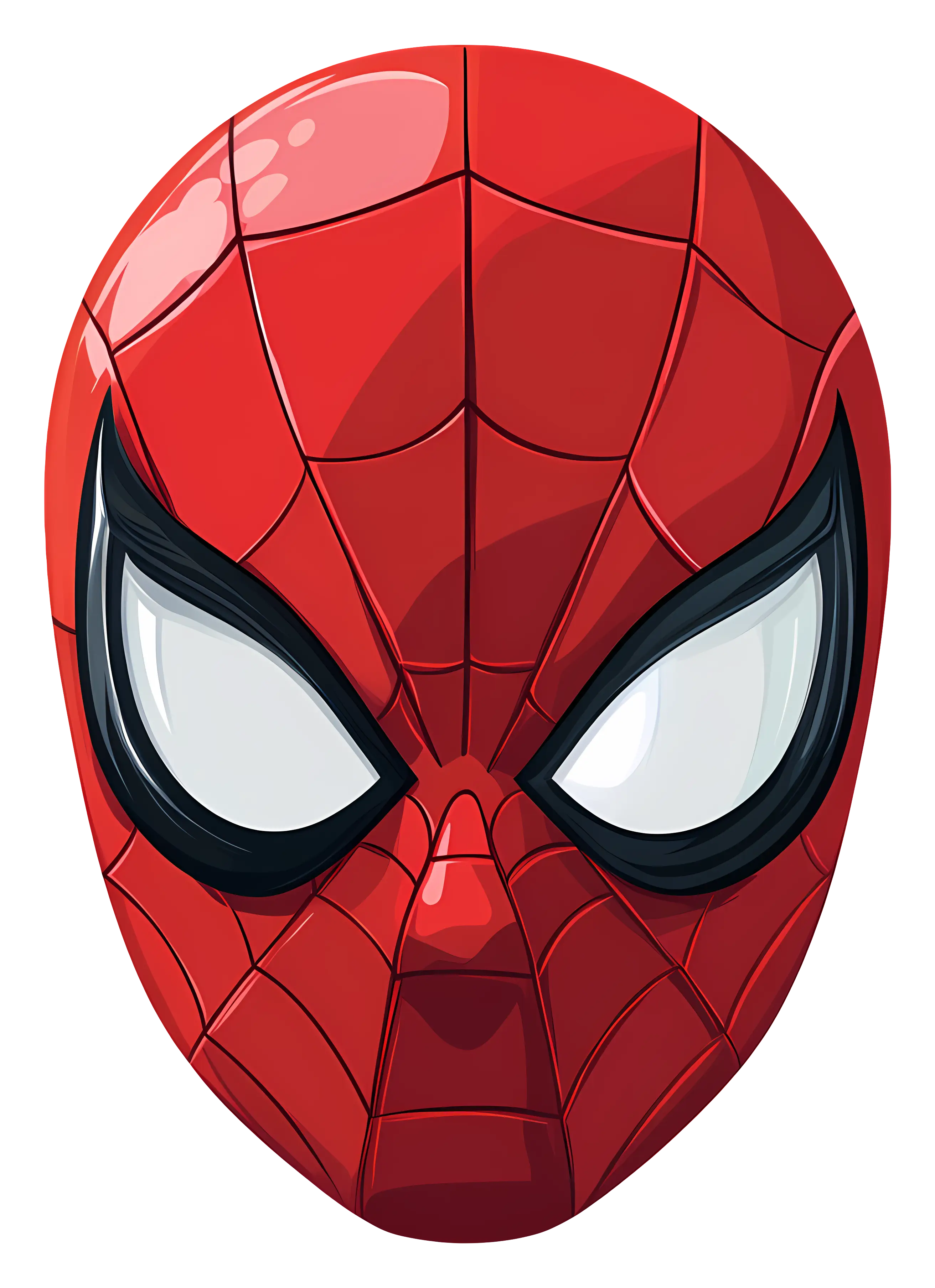 Spider-Man Mask Illustration
