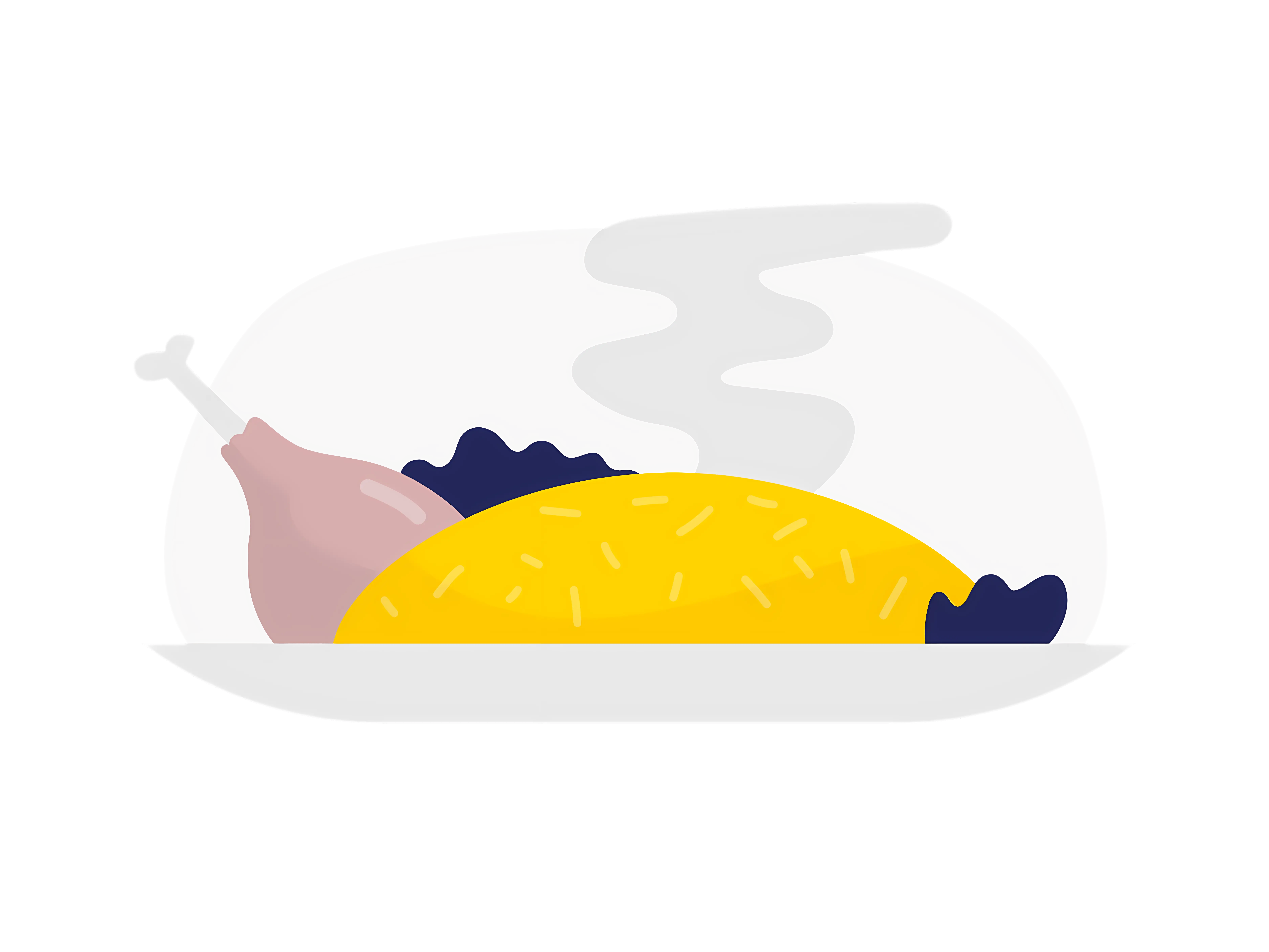 Steaming Plate of Food