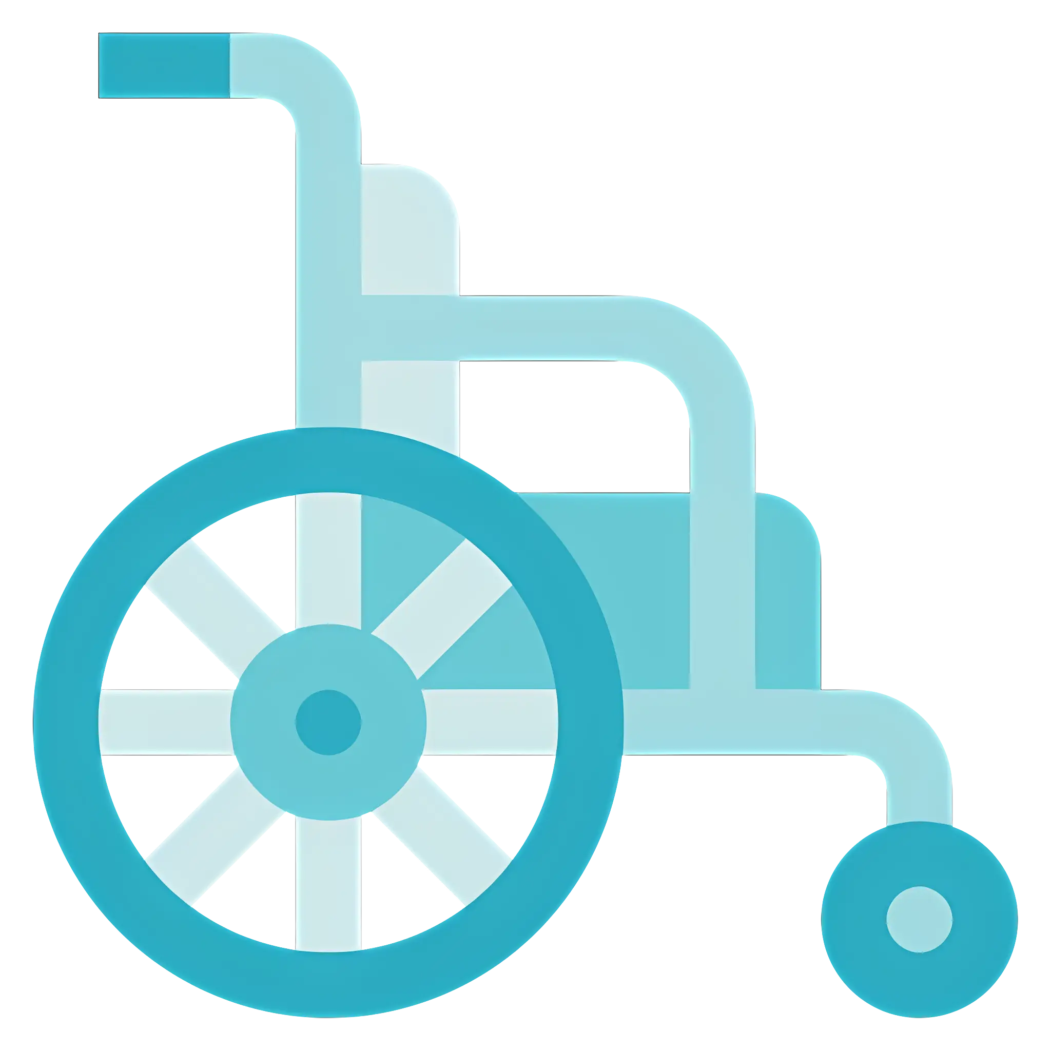 Blue Wheelchair for Mobility Assistance