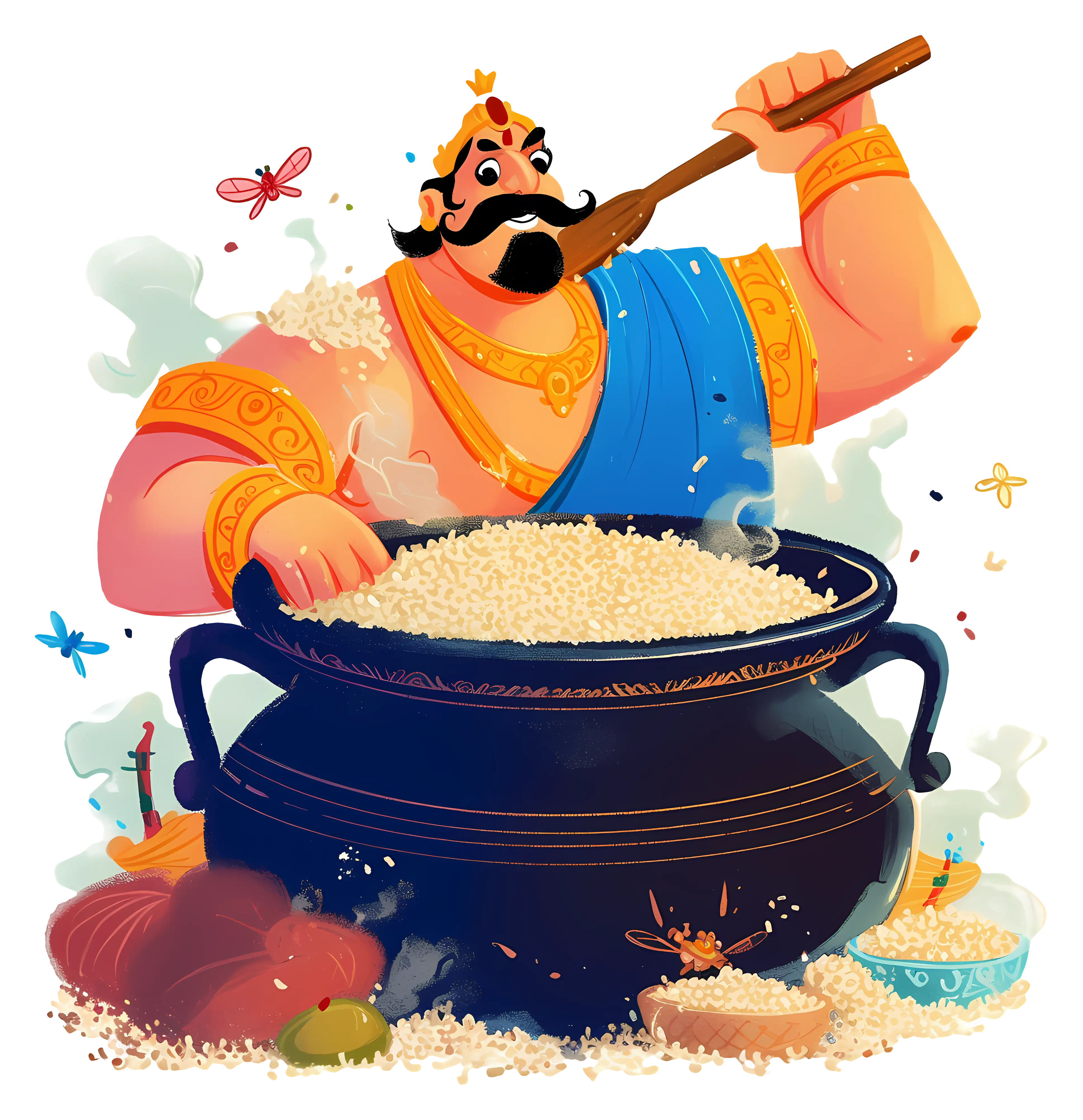Giant Enjoying a Feast