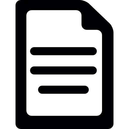 Black Paper Document Icon