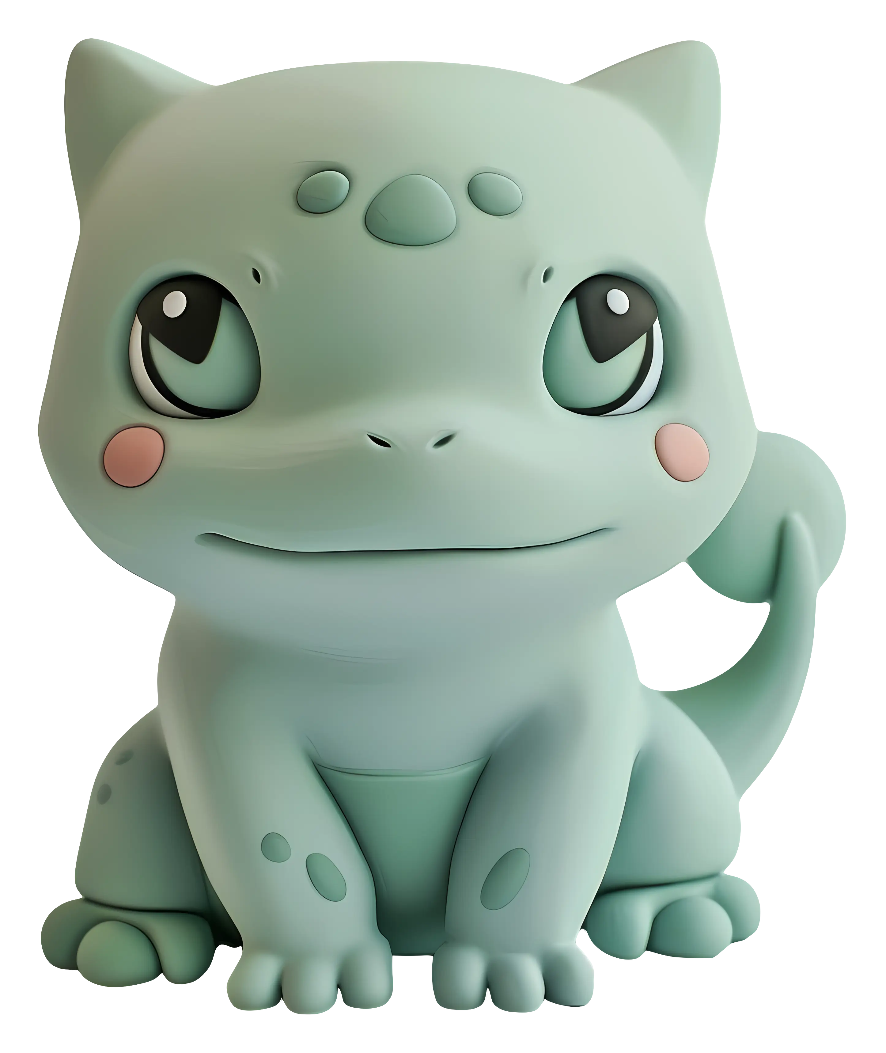 Cute Cartoon Creature in Green