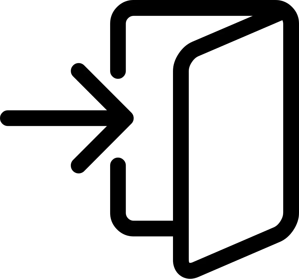 Door with Arrow Directional Icon
