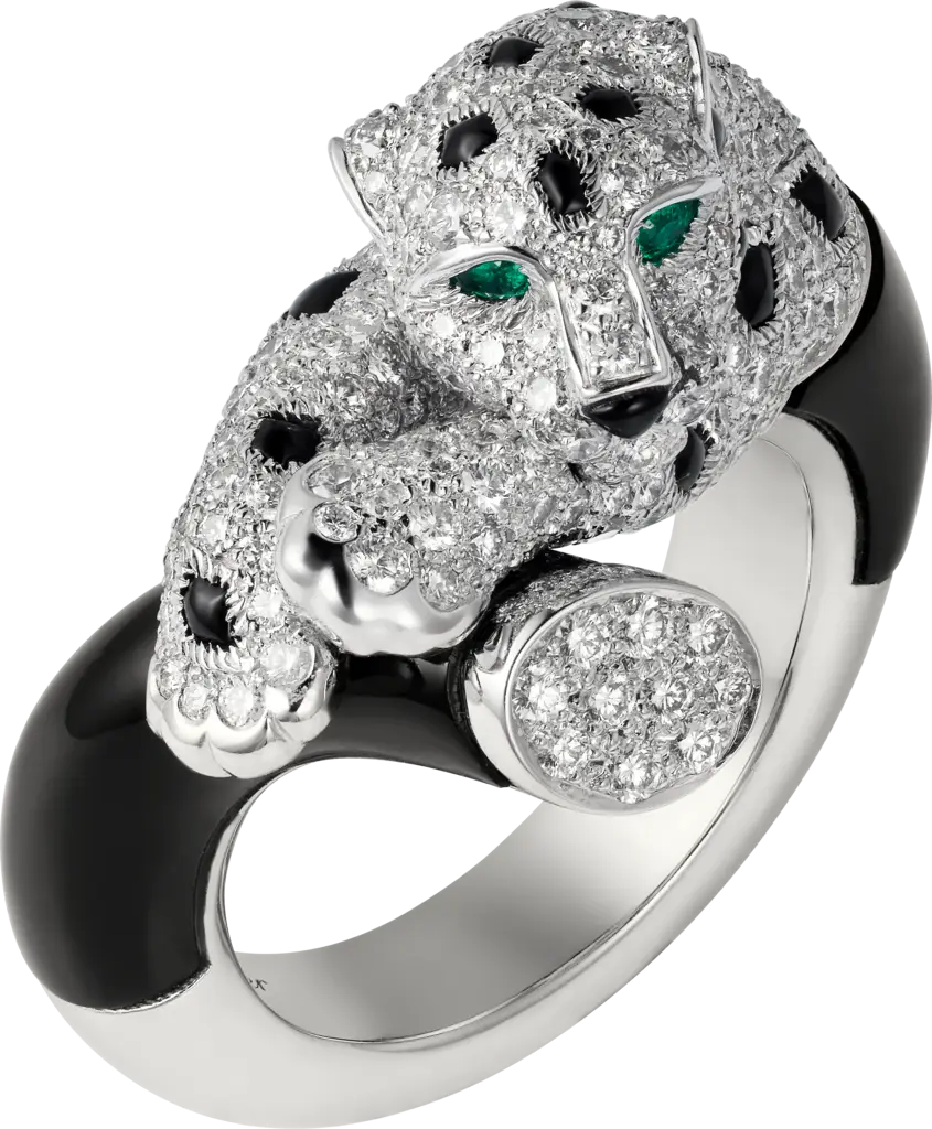 Luxury Panther-Shaped Diamond Ring