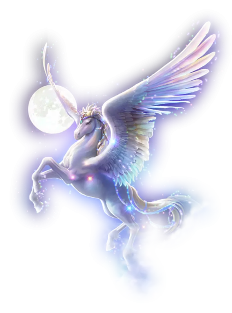 Pegasus with Wings and Moon