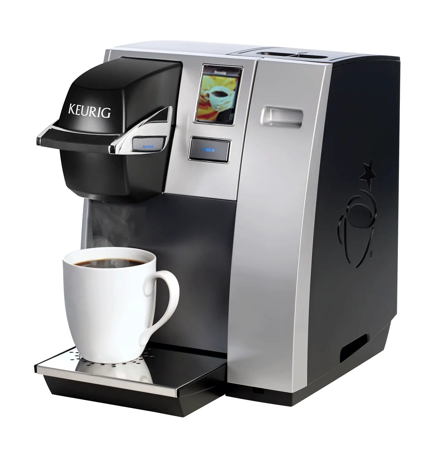 Modern Coffee Maker with Coffee Cup