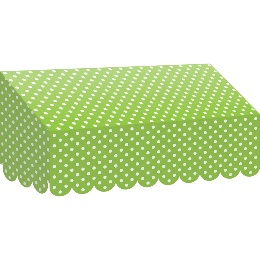 Green Polka Dot Tablecloth for Decoration
