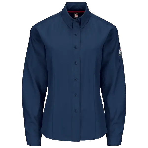 Blue Long Sleeve Button-Up Shirt