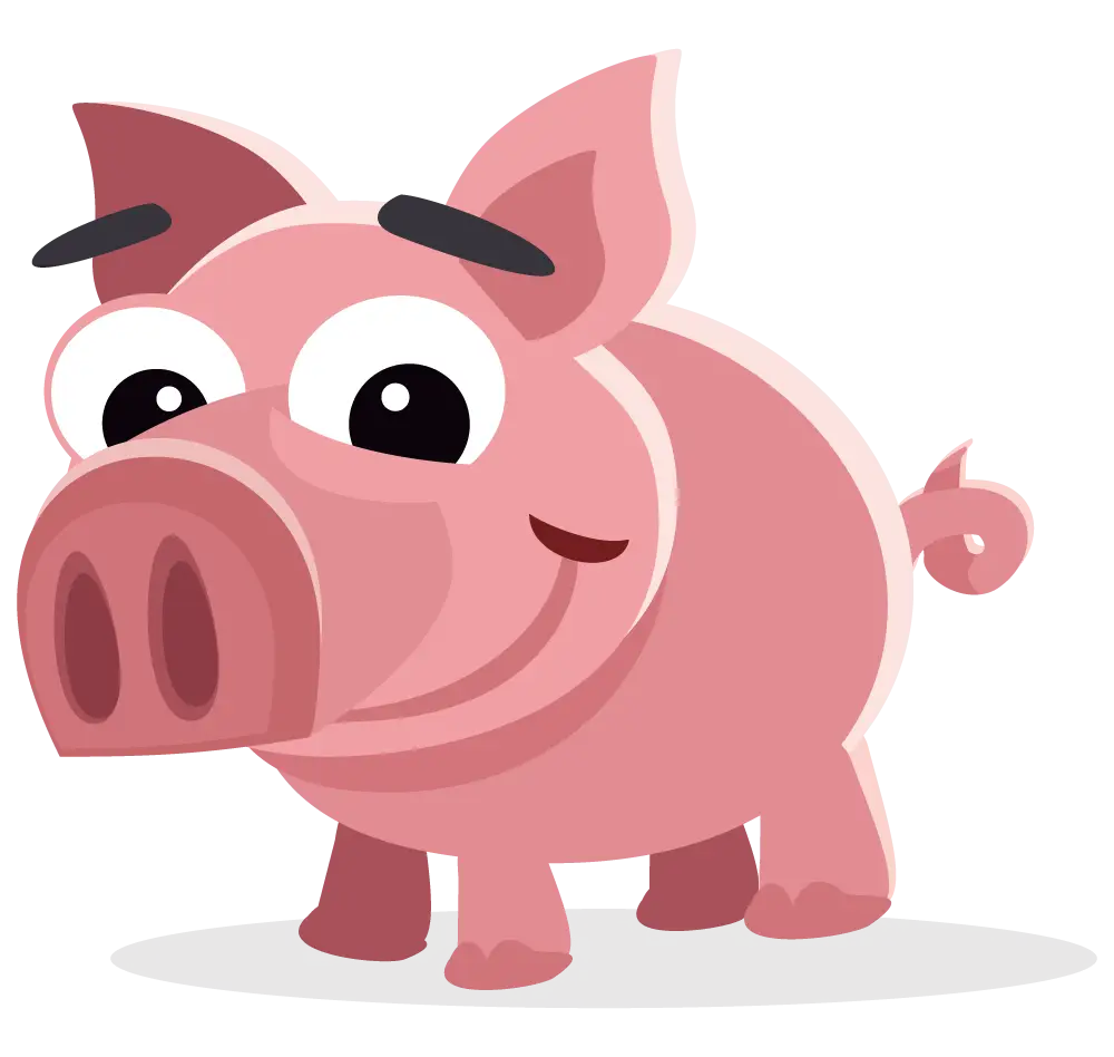 Cute Cartoon Pig Illustration