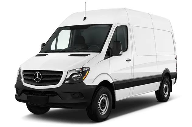 White Cargo Delivery Van for Transportation