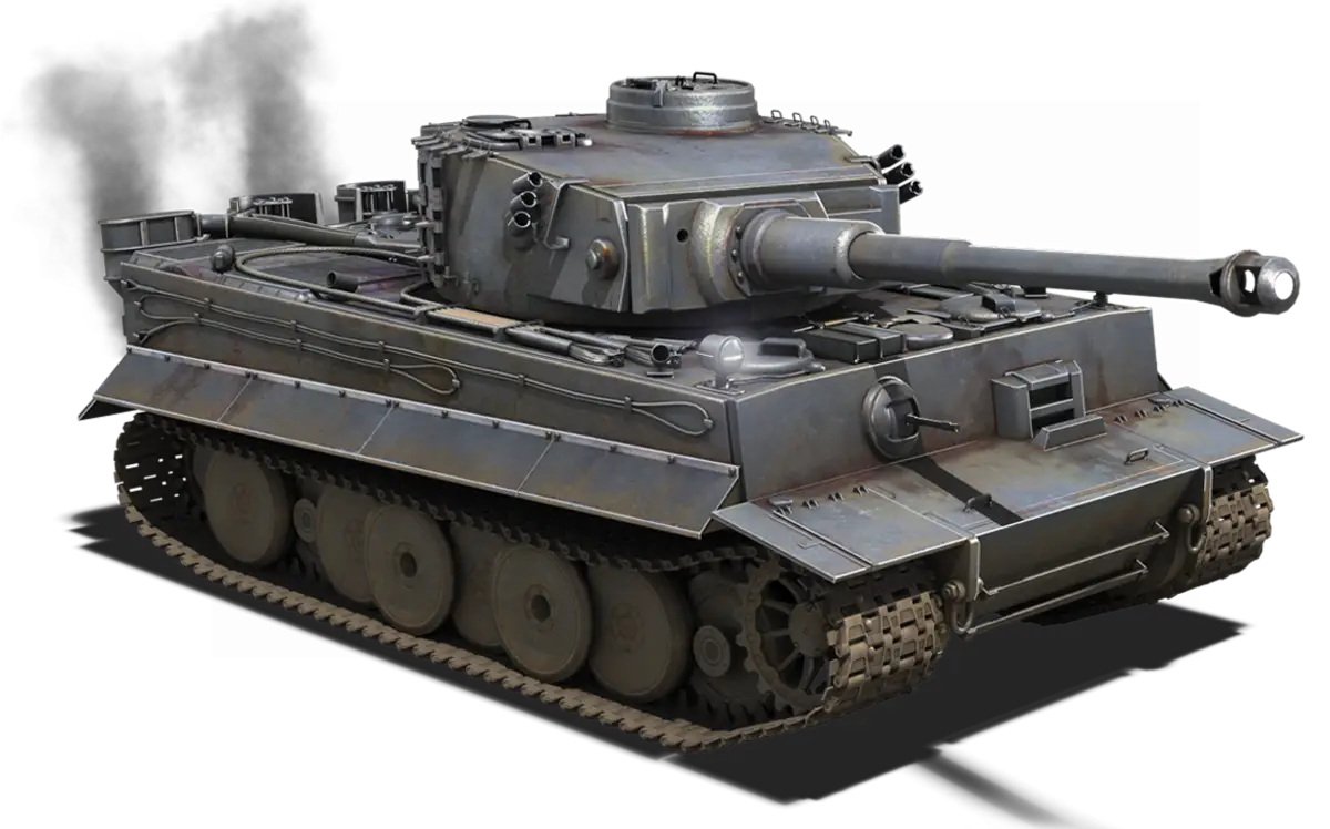 Metal Military Tank Illustration with Gun Turret