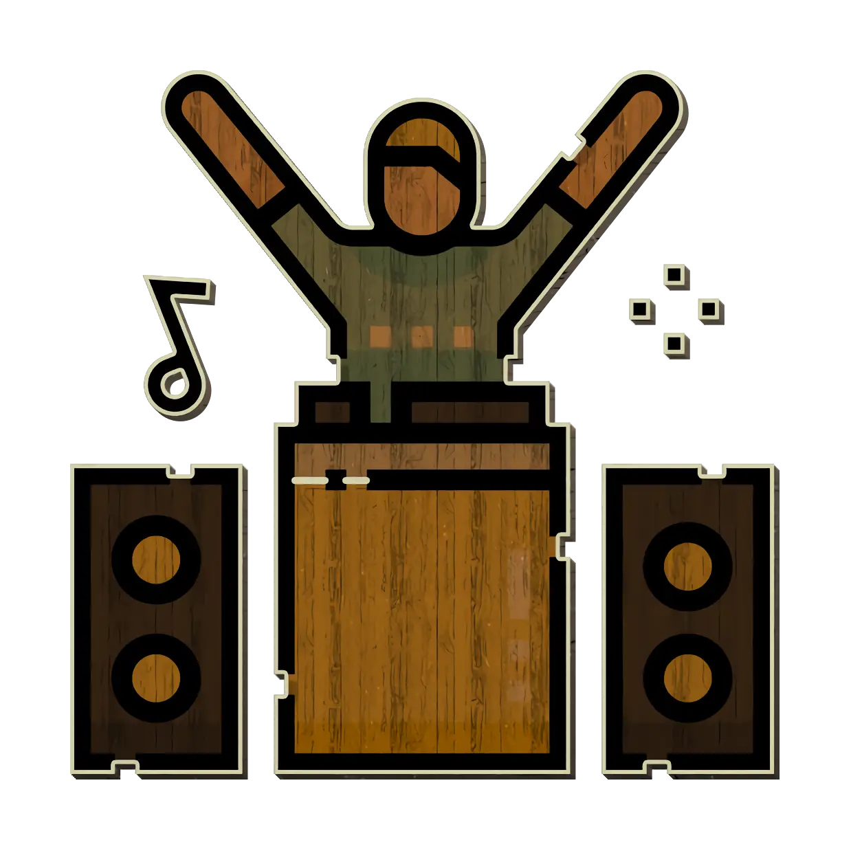 DJ with Speakers