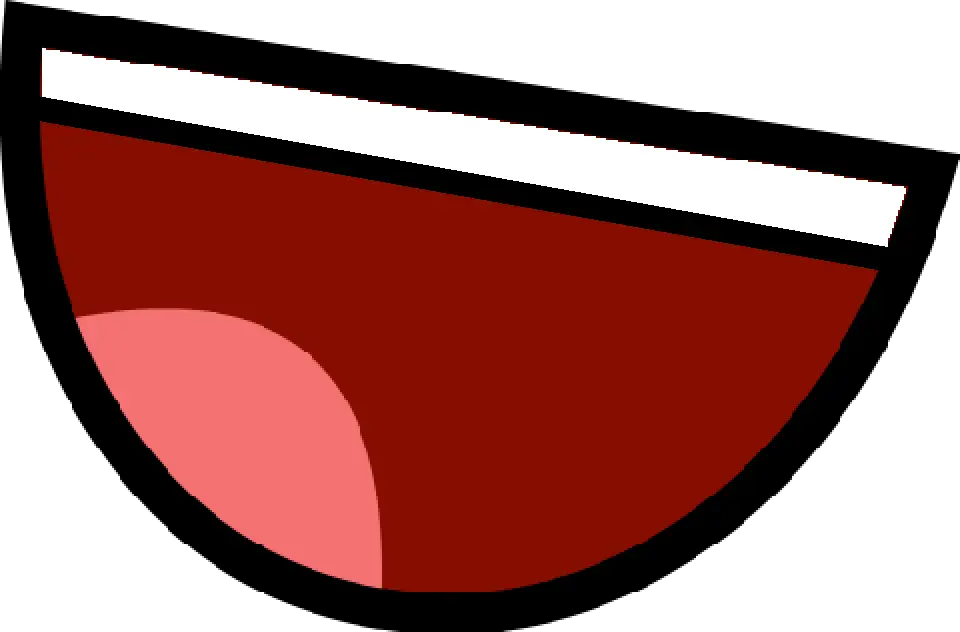 Cartoon Smiling Mouth Illustration