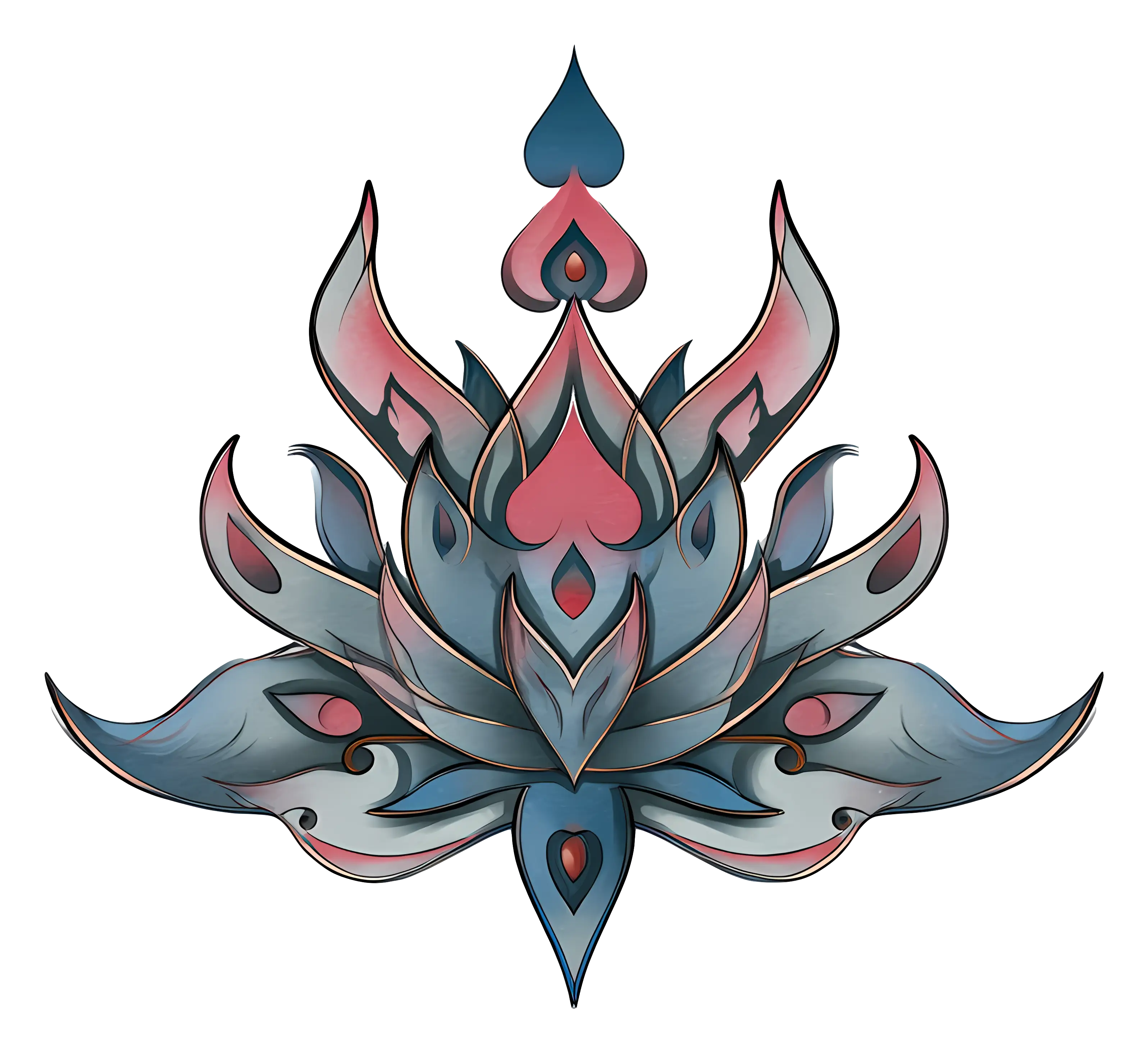 Elegant Lotus Design Illustration