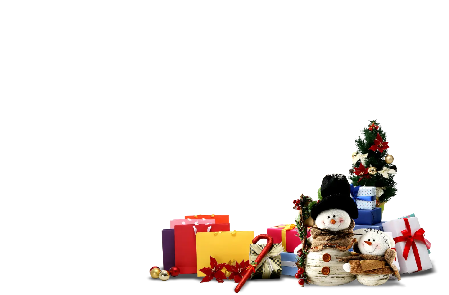 Festive Snowman and Christmas Gifts