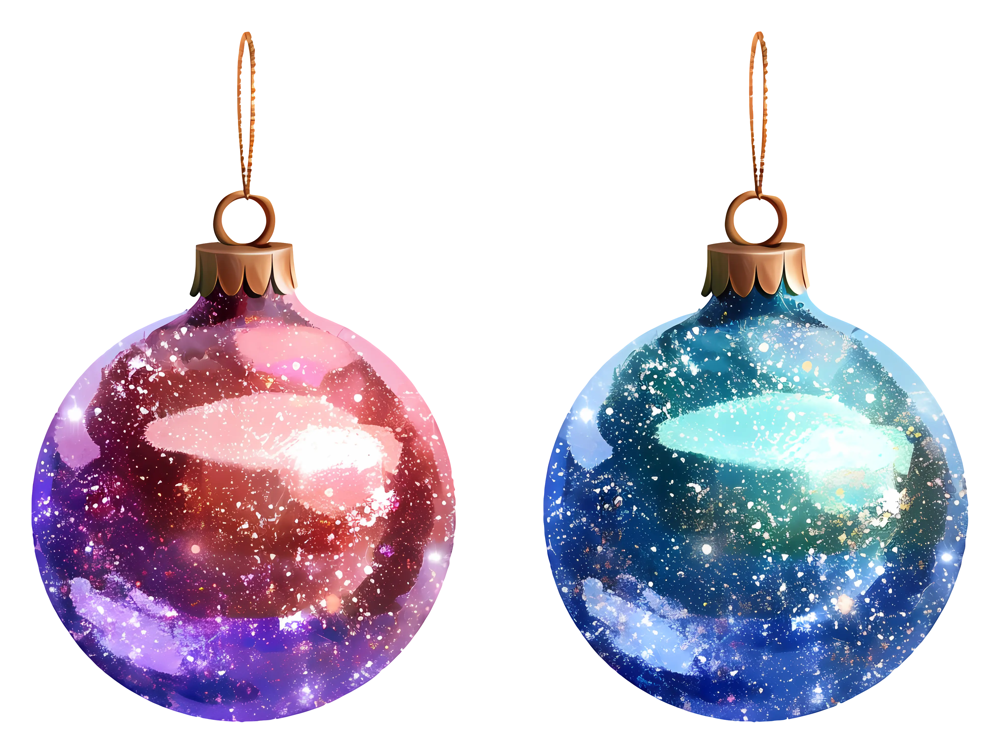 Sparkling Christmas Ornaments