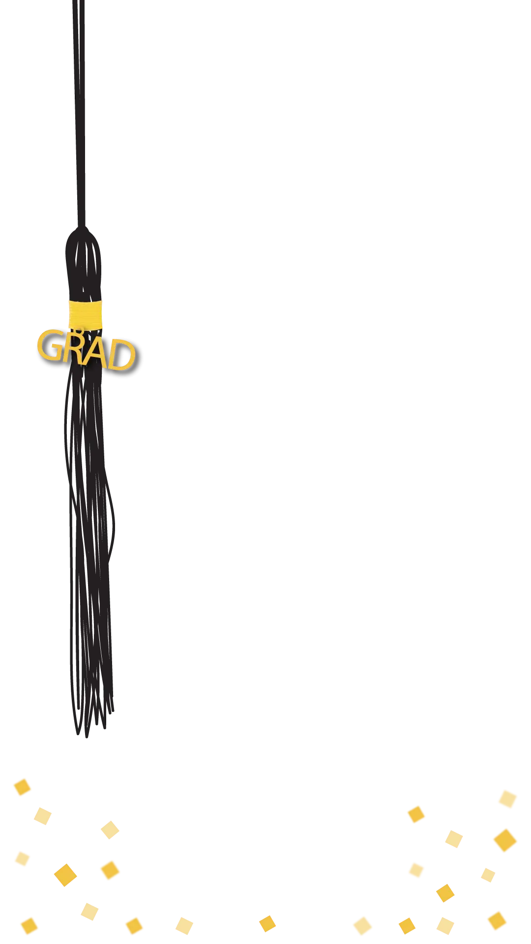 Black Graduation Tassel with Grad Charm