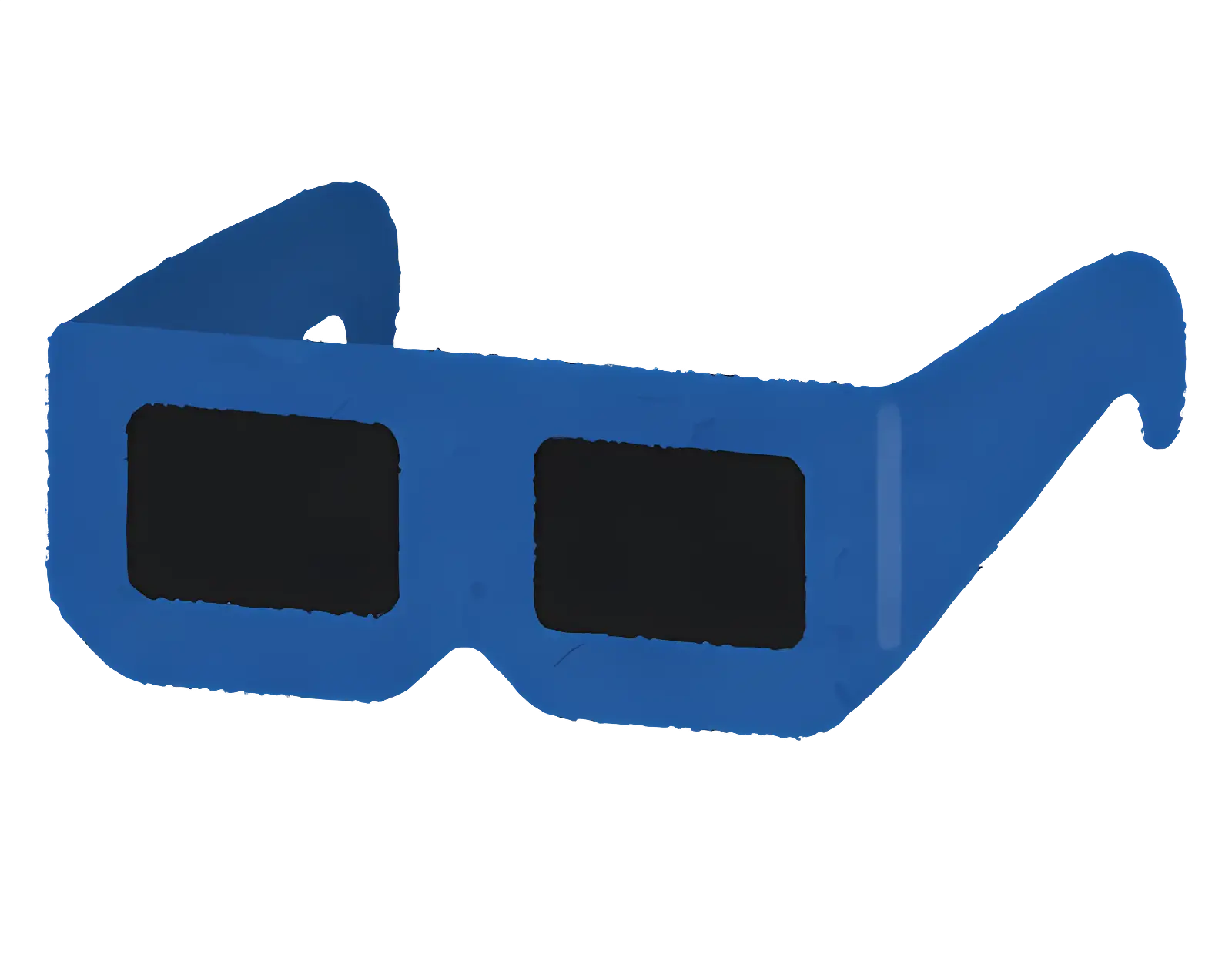 Blue 3D Glasses for Cinema Viewing