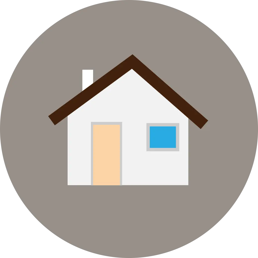 Minimalist House Icon Graphic