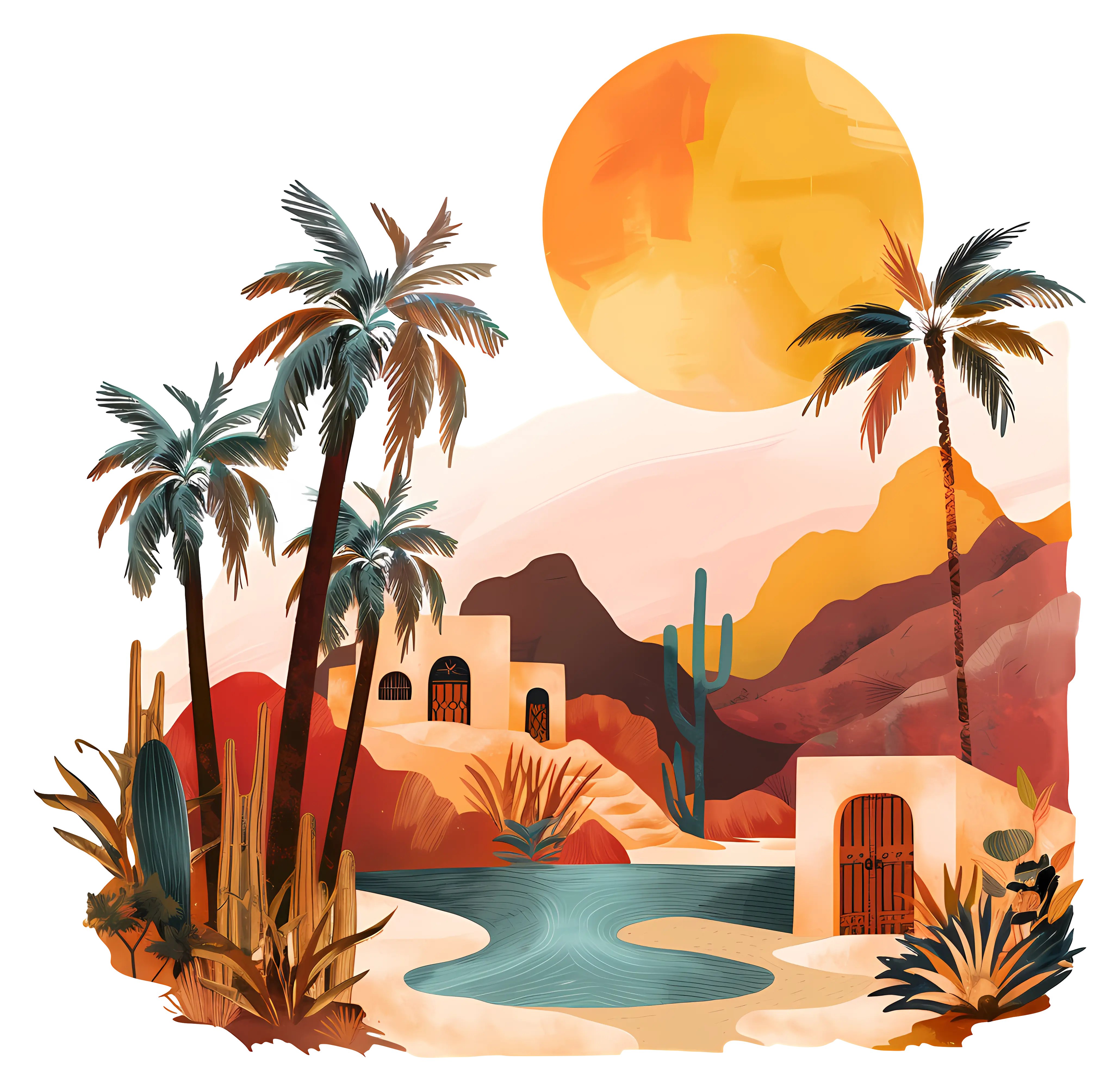 Palm trees