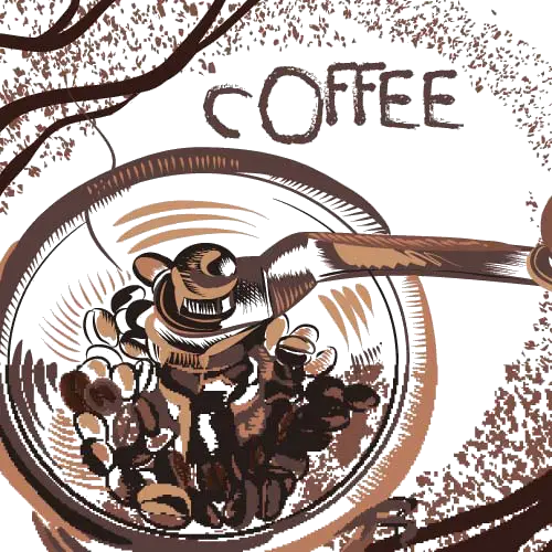 Artistic Coffee Illustration