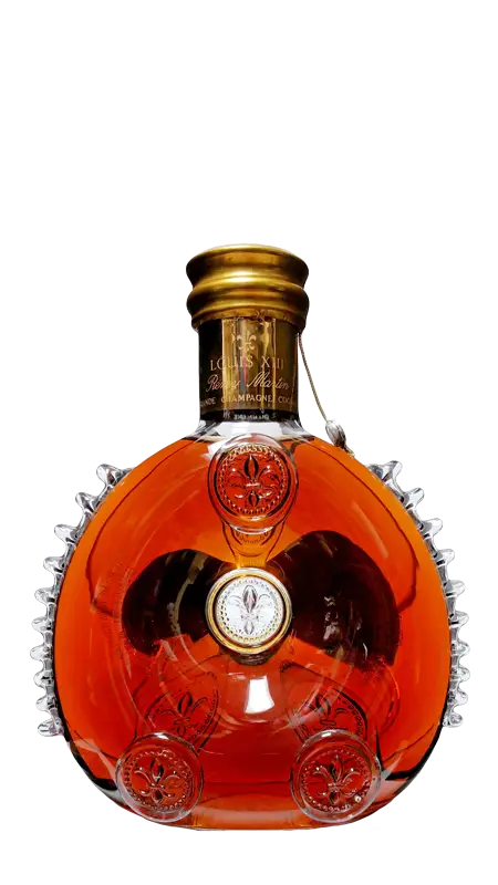Elegant Amber Liquor Bottle