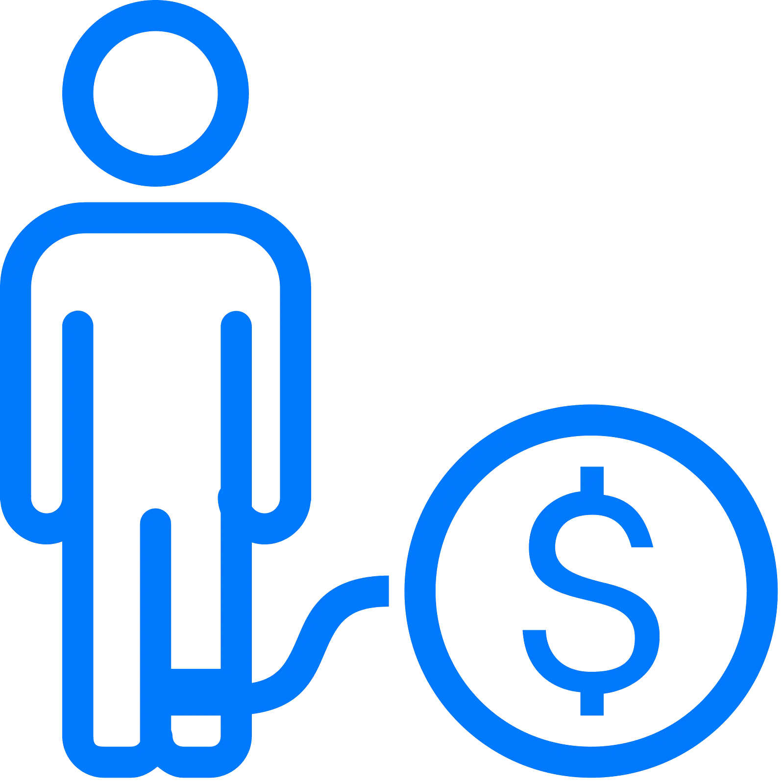 Person with Dollar Icon