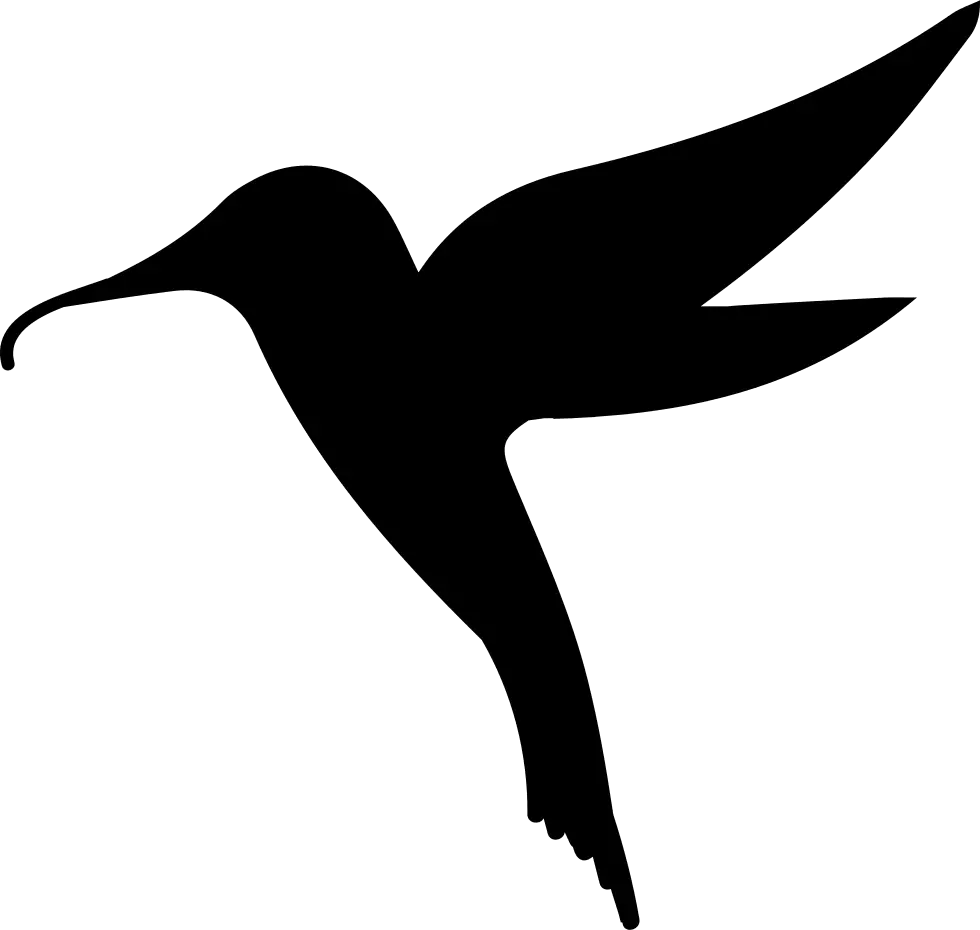 Hummingbird Silhouette in Motion
