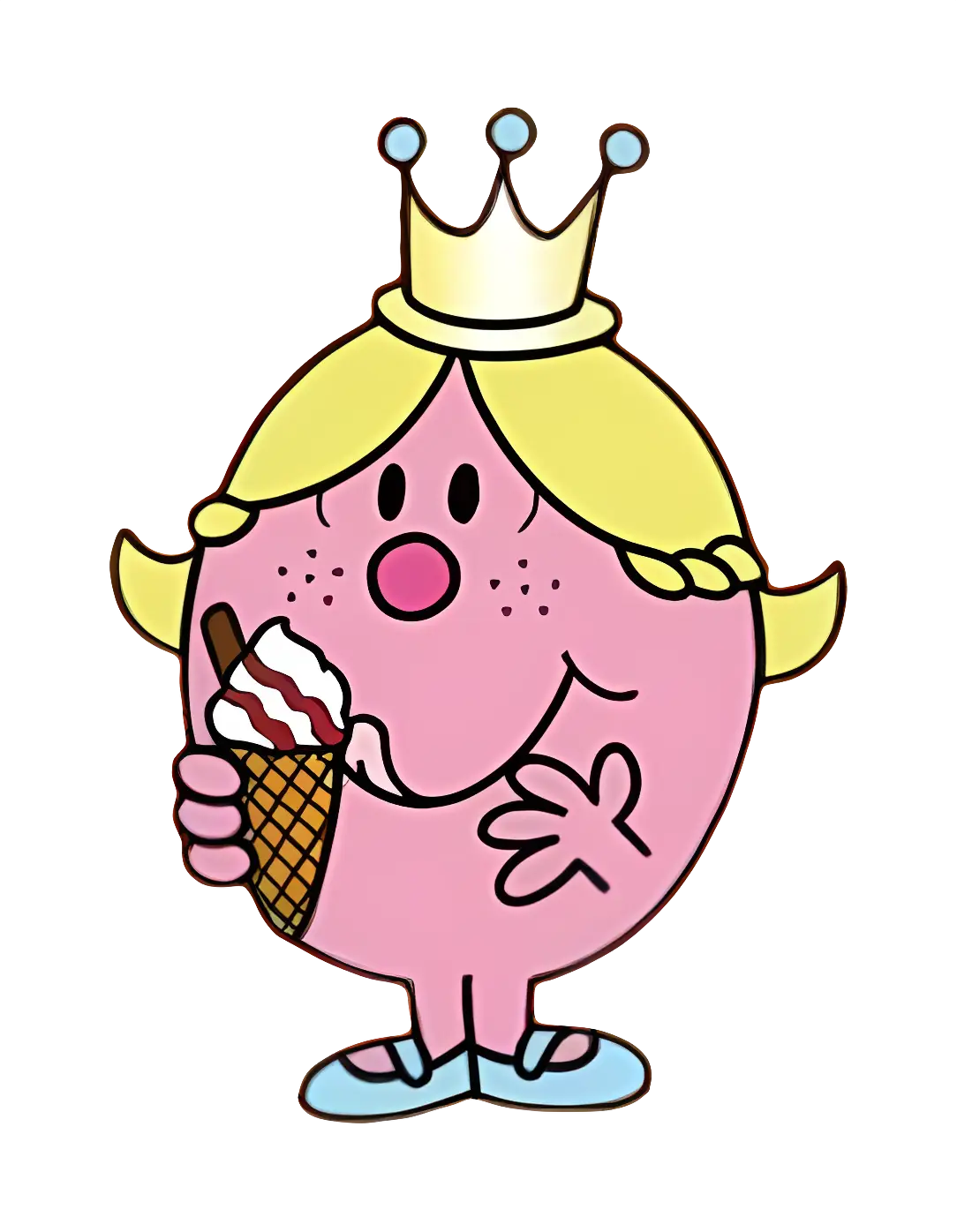 Cartoon Princess with Ice Cream