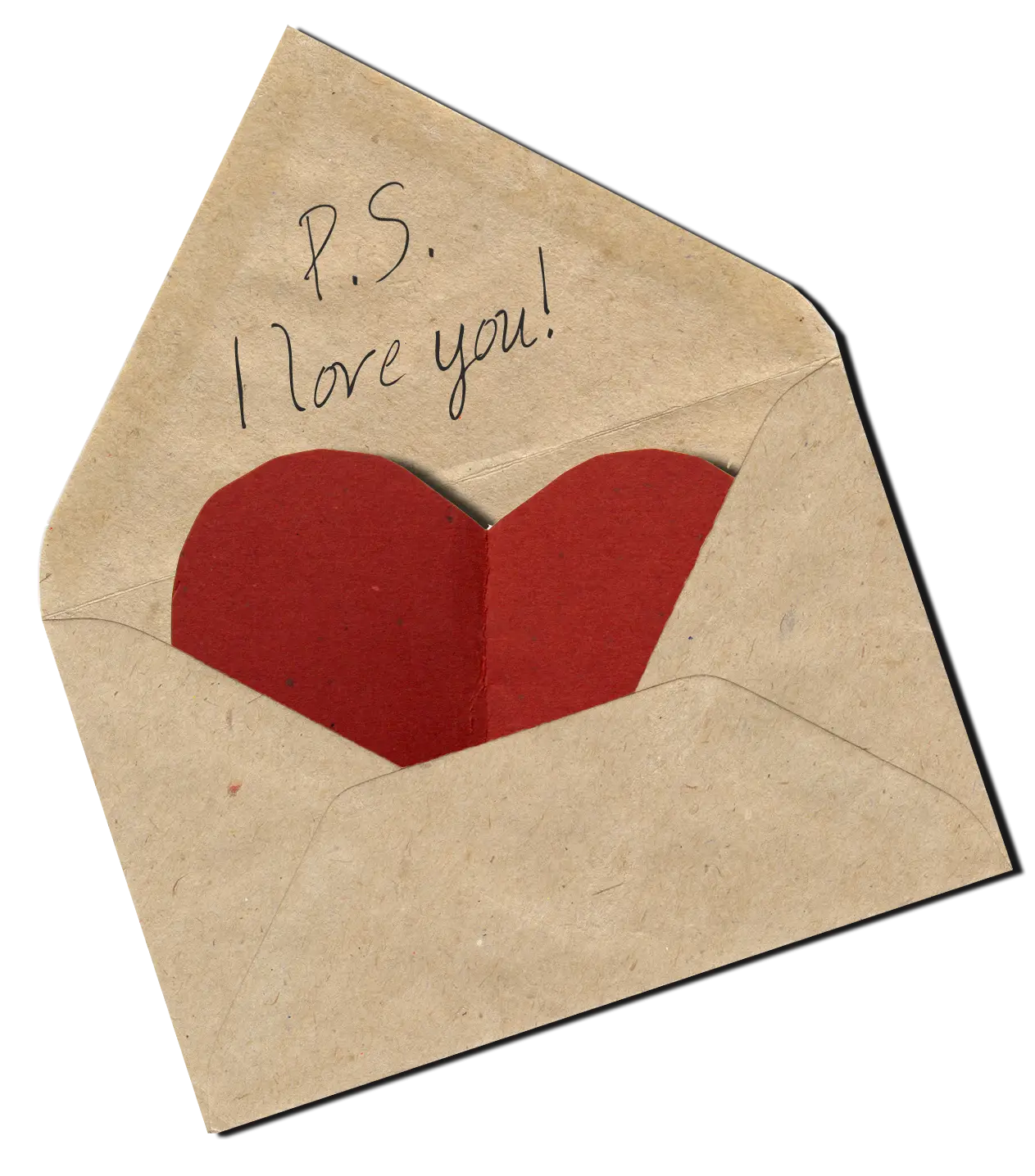 Love Letter with Heart and P.S. I Love You