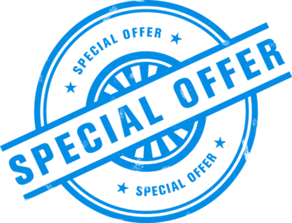 Blue Special Offer Stamp Design