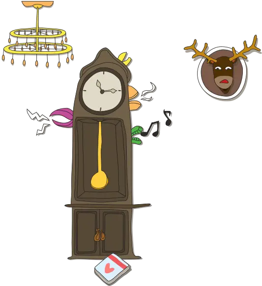 Decorative Grandfather Clock