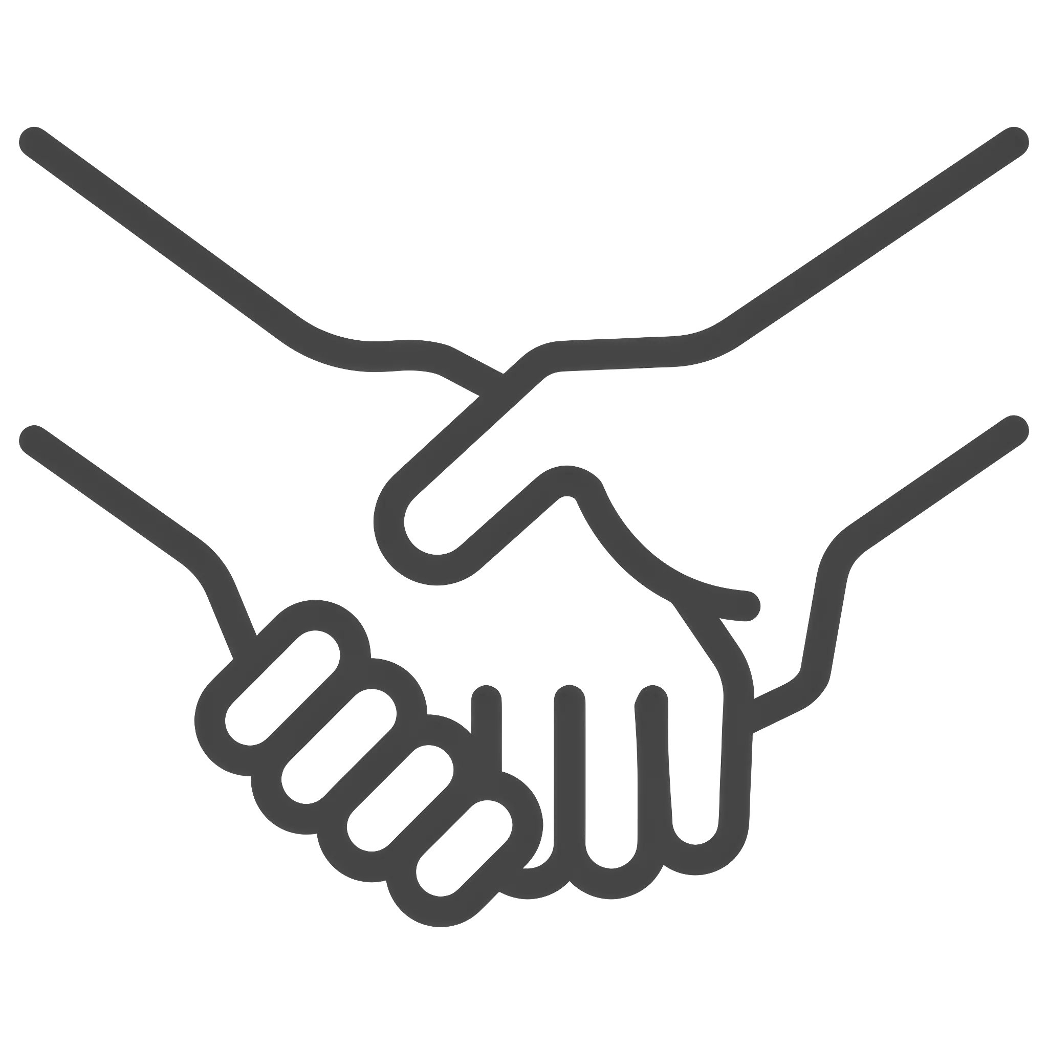 Simple Handshake Icon Representing Trust