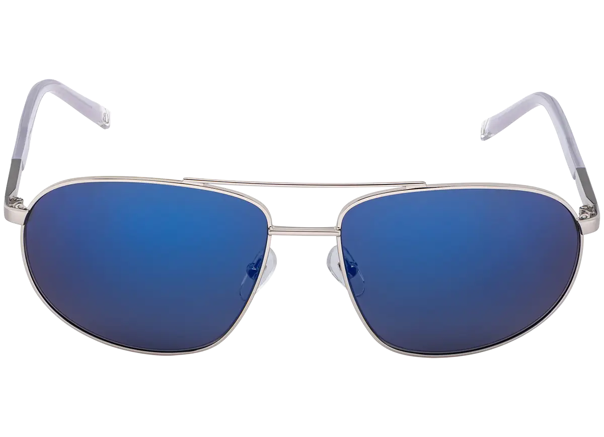 Stylish Blue Sunglasses with Reflective Lenses