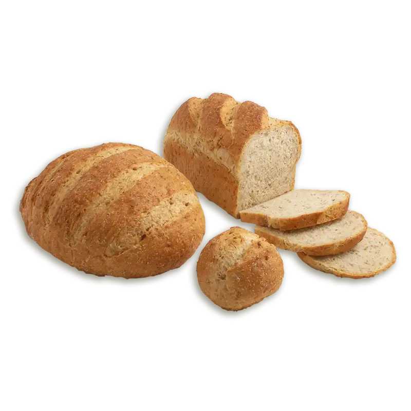 Sliced Whole Grain Bread Loaf and Rolls