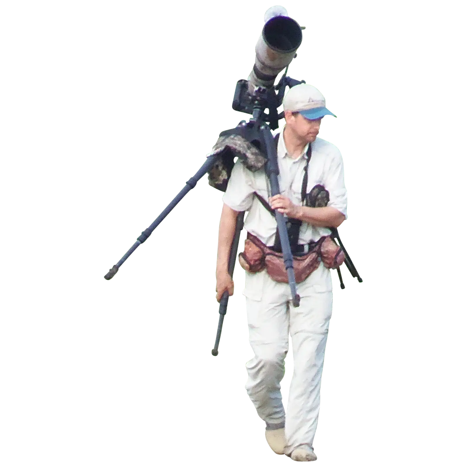 Photographer with Camera and Tripod