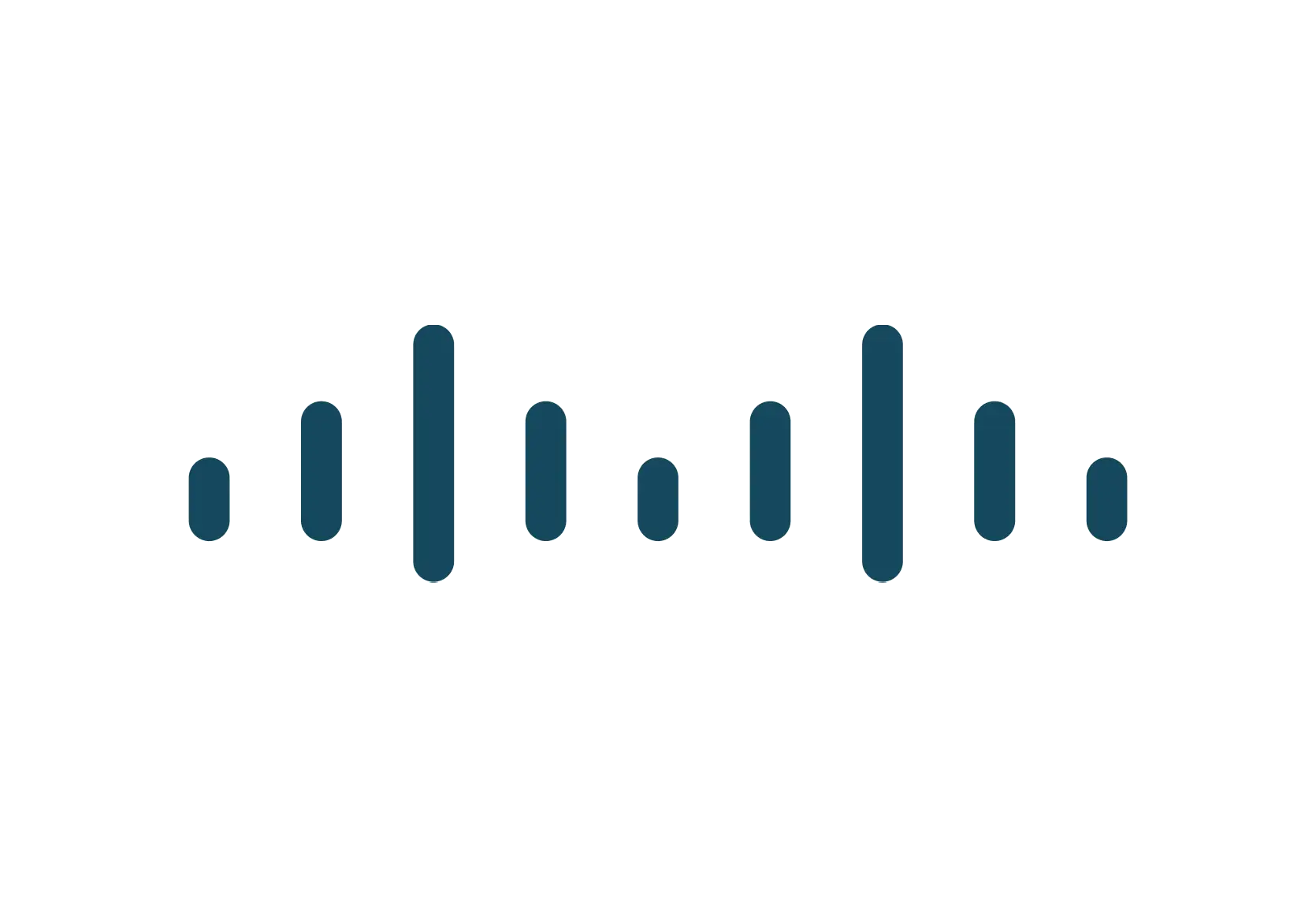 Blue Soundwave Graphic Icon
