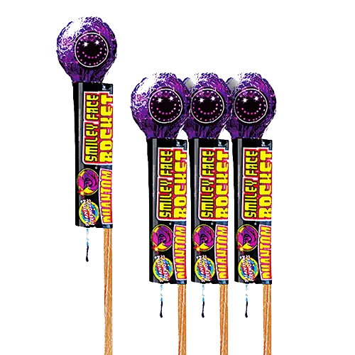 Smiley Face Rocket Fireworks for Celebrations