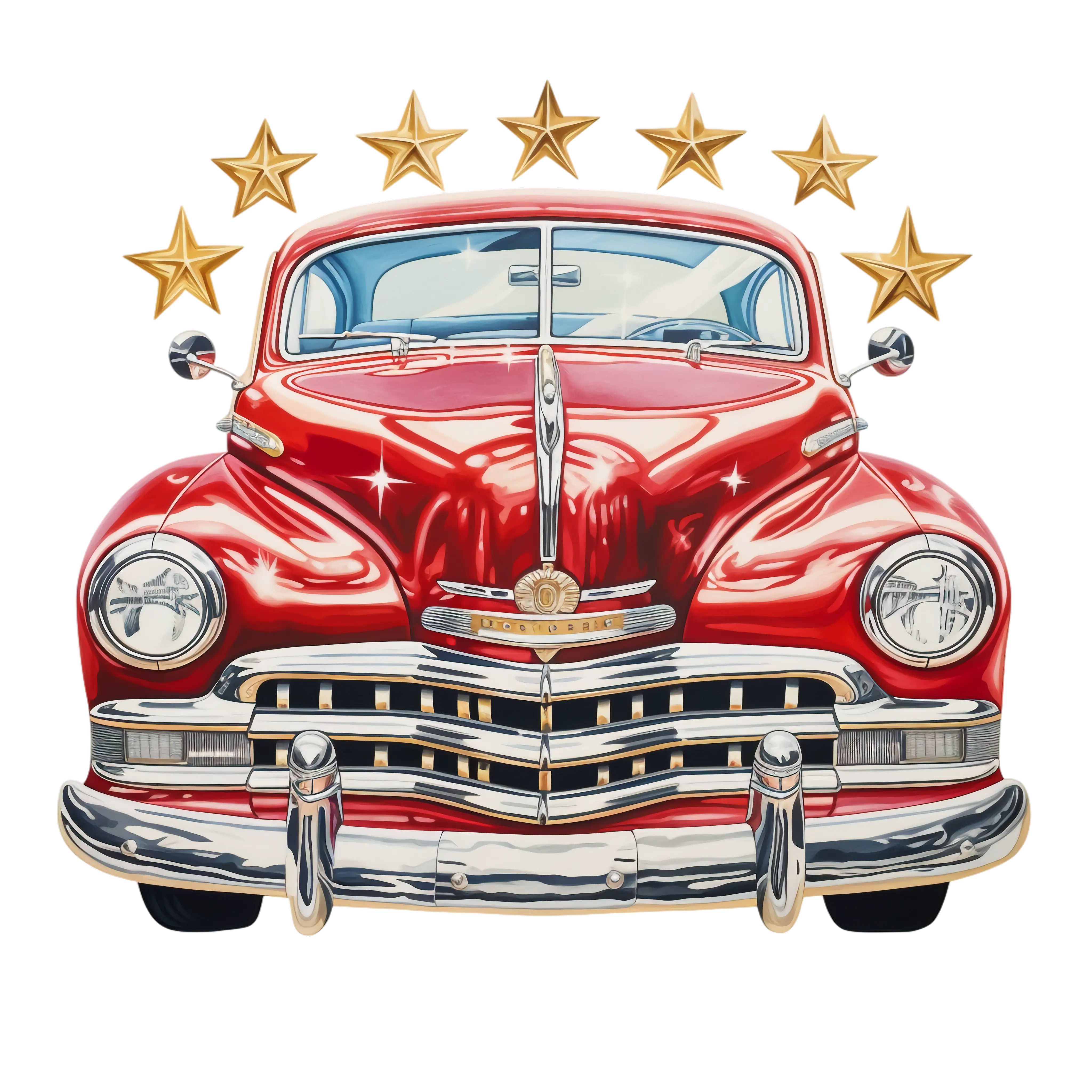 Vintage red car