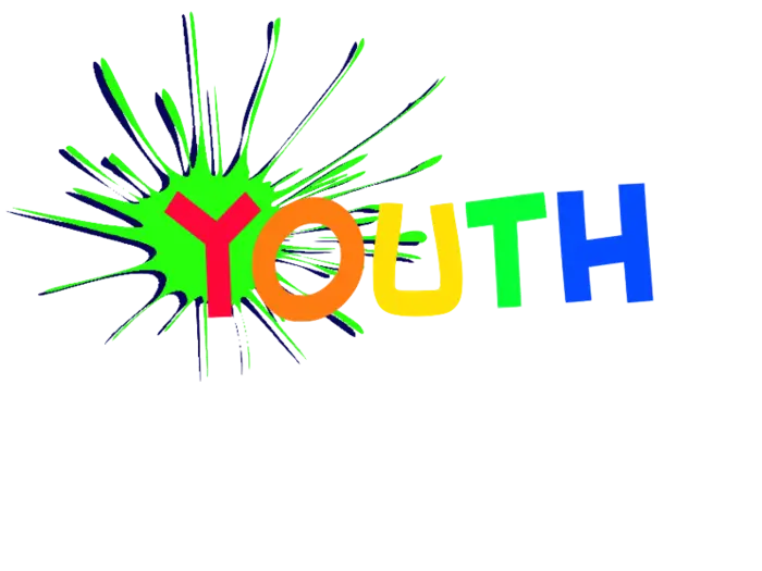 Colorful Youth Text with Splash Design