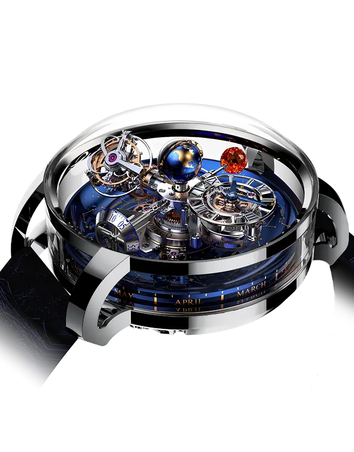 Luxury Mechanical Watch with Planetary Design