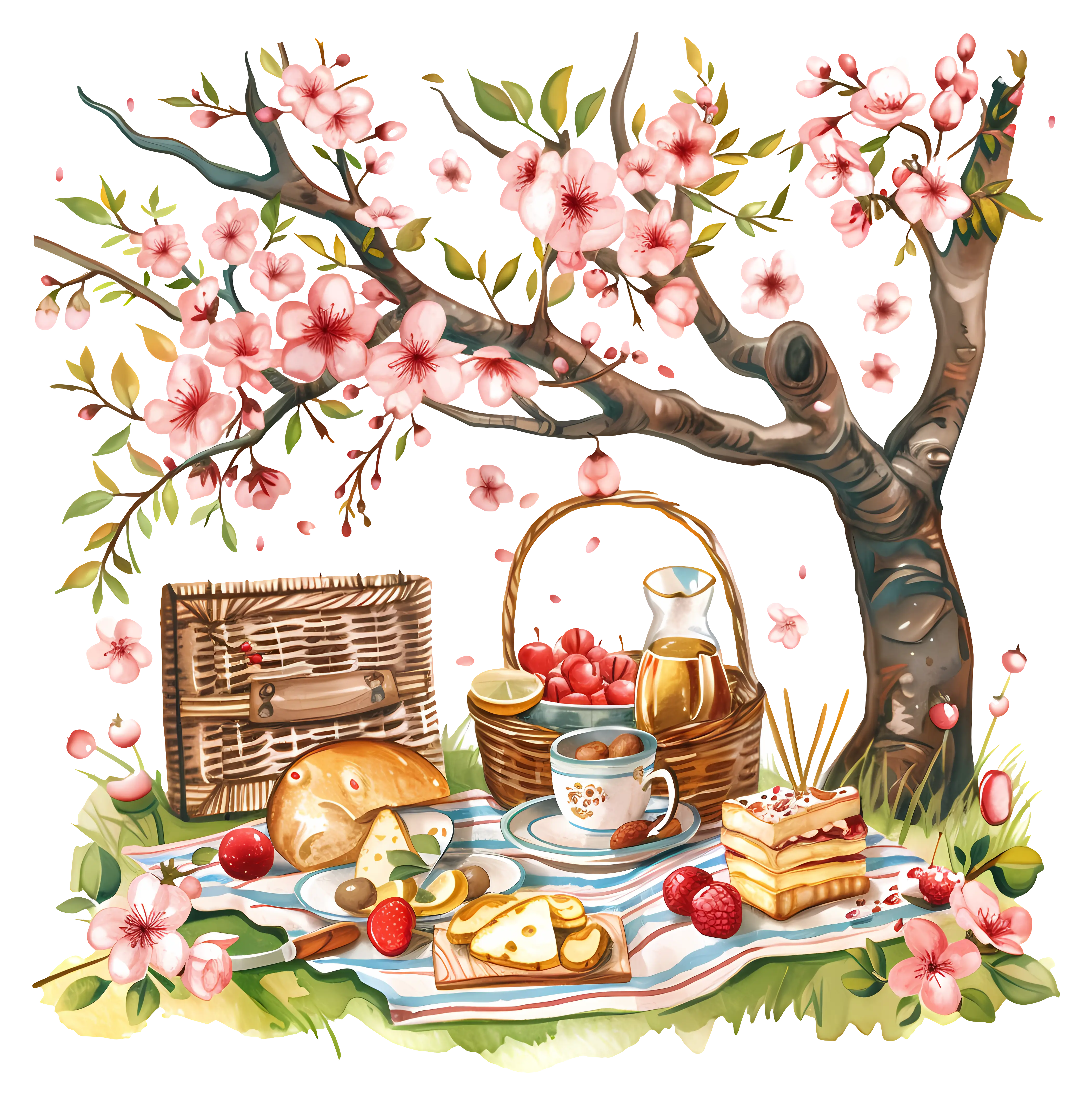 Picnic Under Flowering Tree