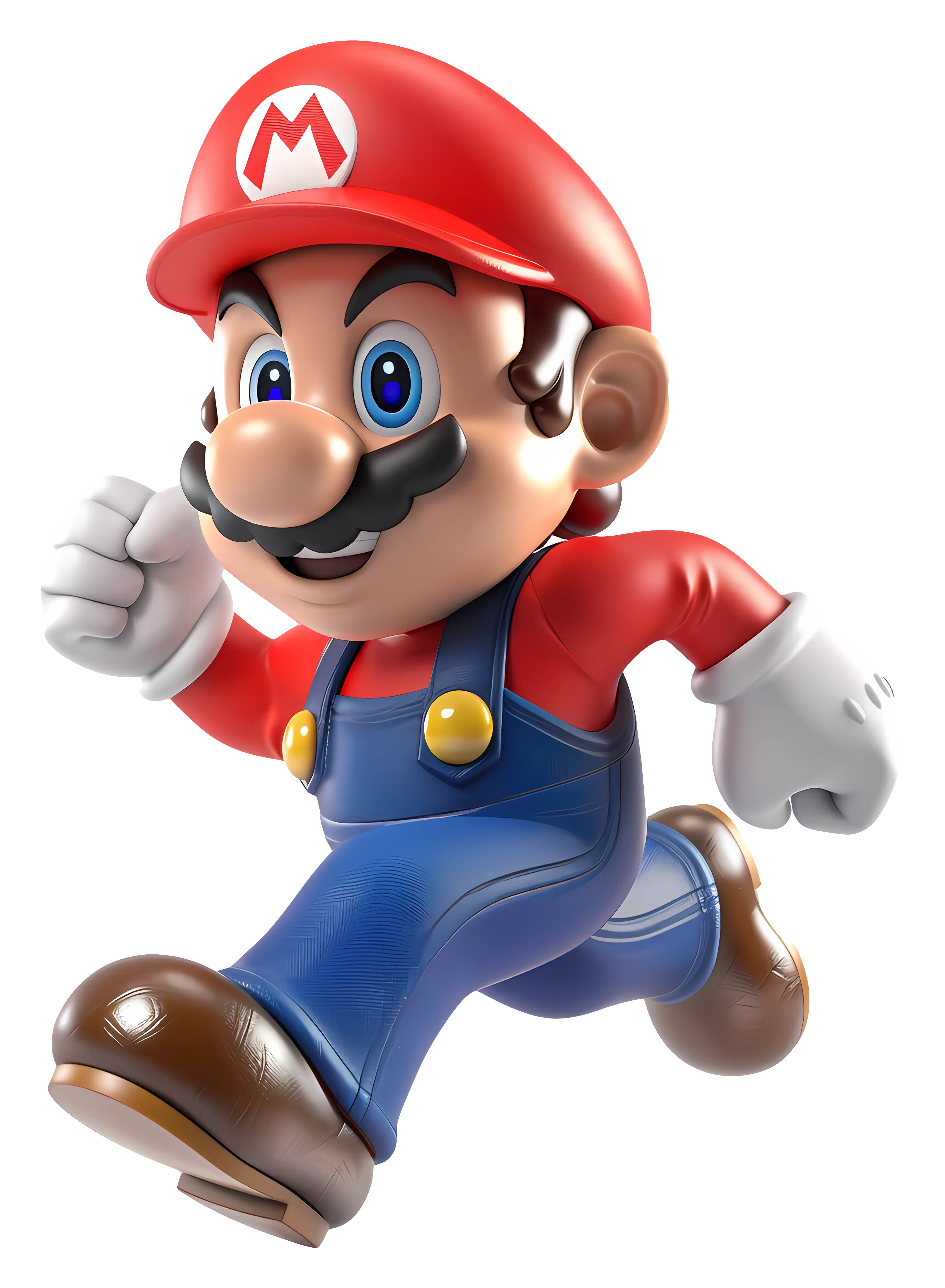 Cartoon Character in Red Hat and Blue Dress