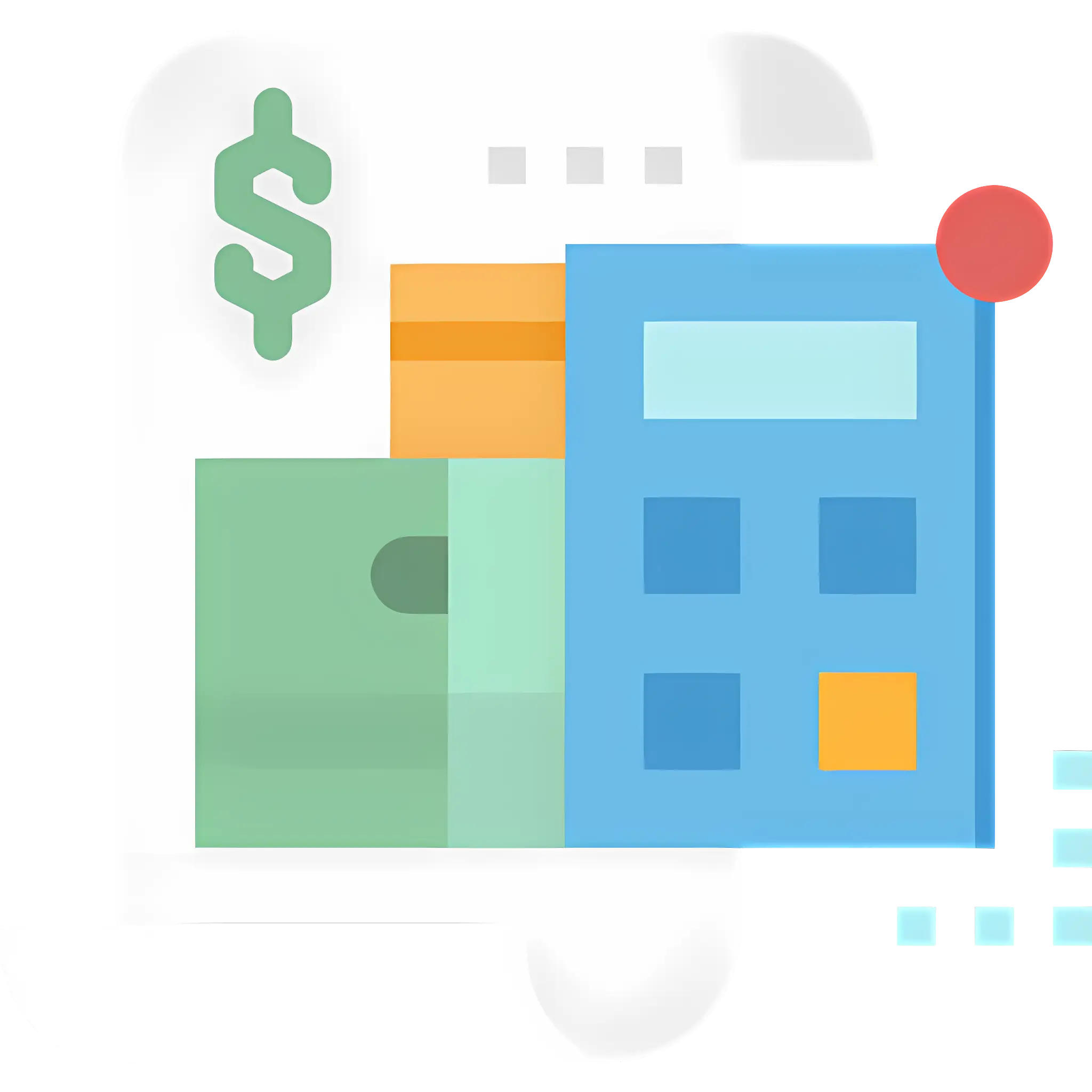 Calculator with Money and Card