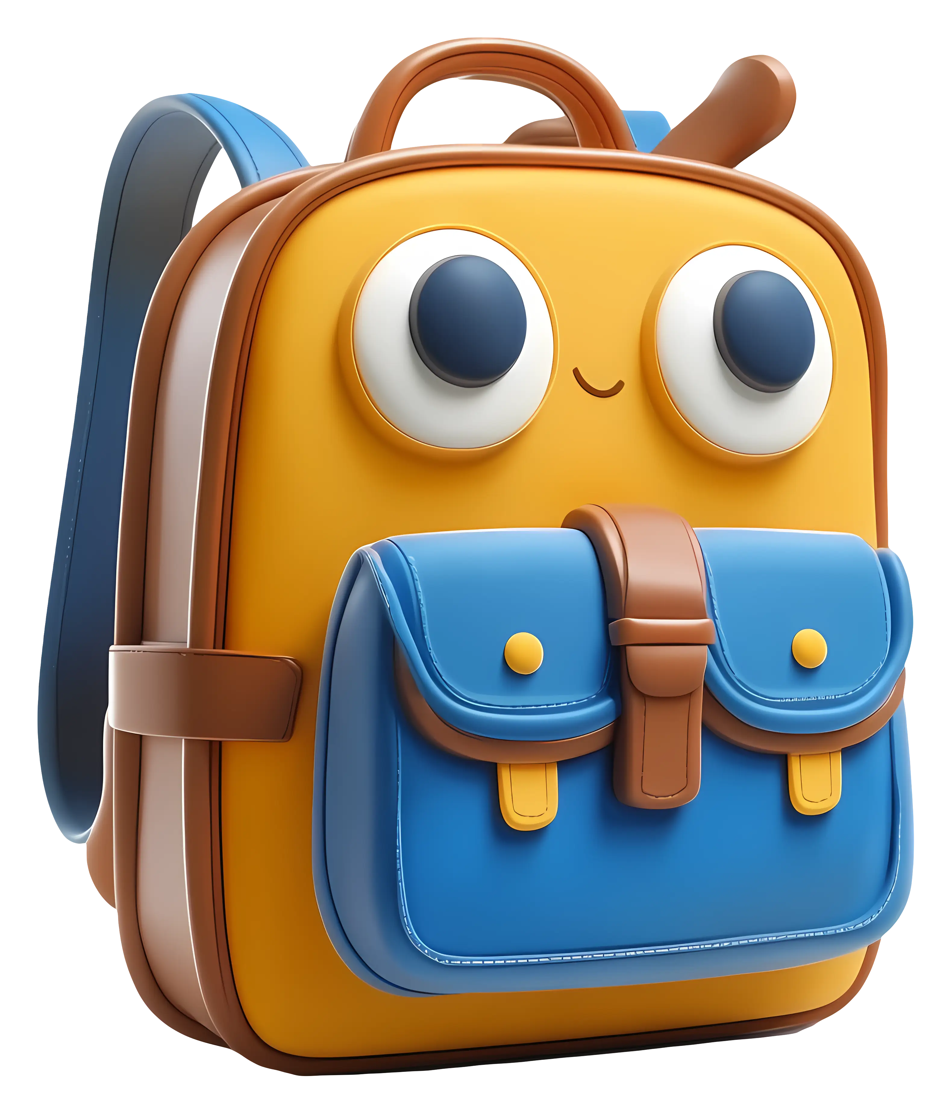 Cute Backpack with Smiling Face