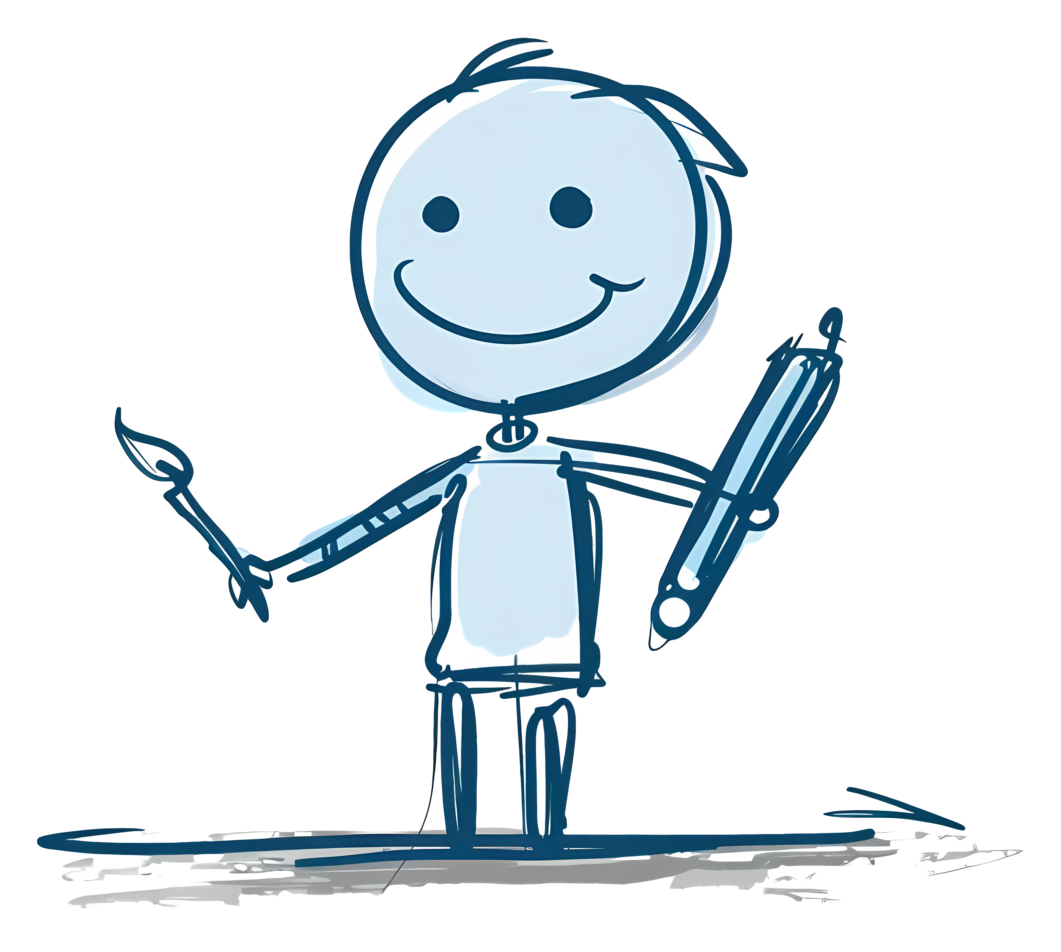 Happy Artist Cartoon
